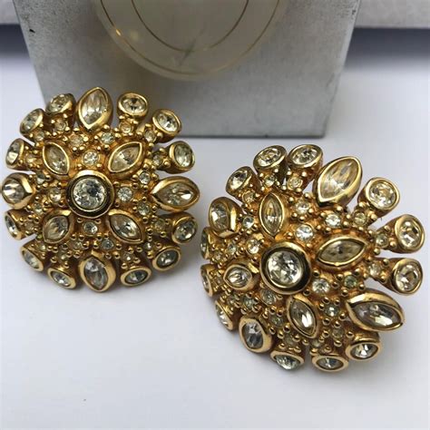 christian dior earrings replica|vintage christian dior earrings clip.